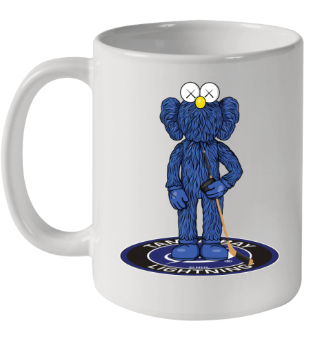 NHL Hockey Tampa Bay Lightning Kaws Bff Blue Figure Shirt Ceramic Mug 11oz