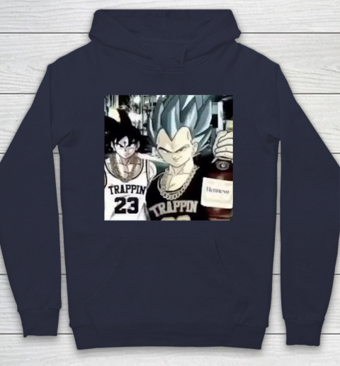 Goku And Vegeta Trappin Dragon Ball Hoodie Tee For Sports