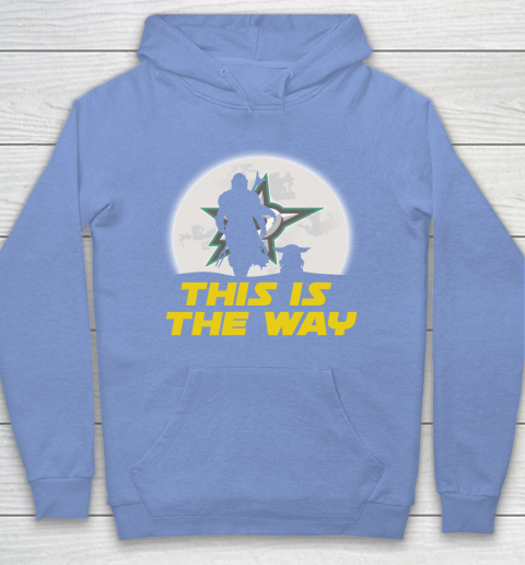 Dallas Stars NHL Ice Hockey Star Wars Yoda And Mandalorian This Is The Way Hoodie 8