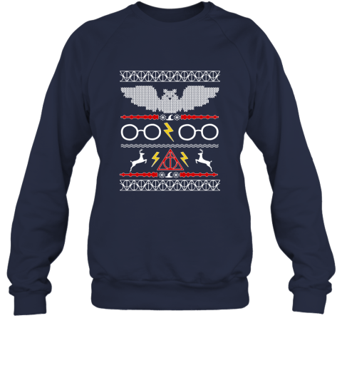 Hogwarts Ugly Christmas Holiday Adult Crewneck Sweatshirt