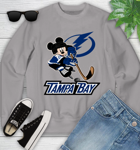 NHL Tampa Bay Lightning Mickey Mouse Disney Hockey T Shirt Youth Sweatshirt 4