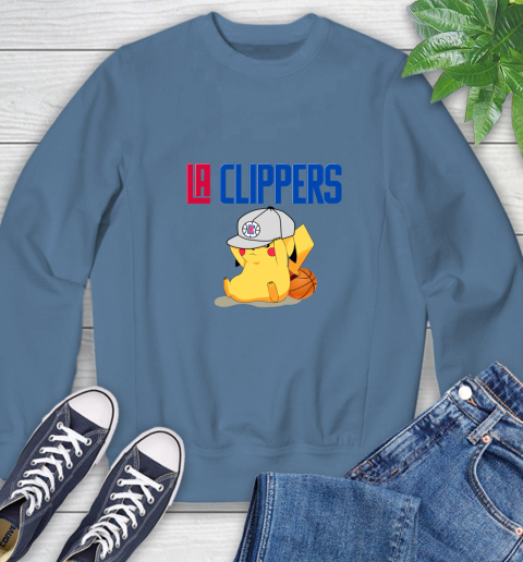 NBA Pikachu Basketball Sports Los Angeles Clippers Sweatshirt 7