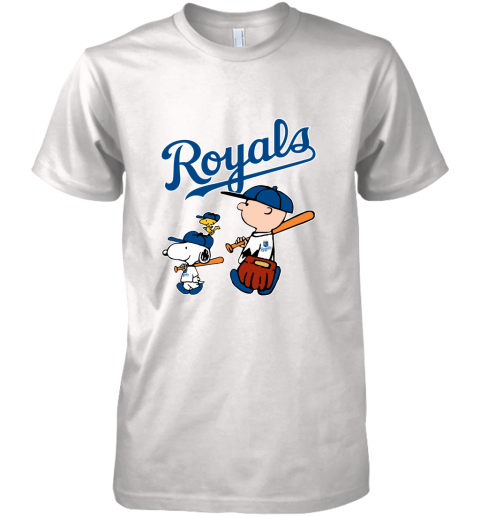 Kansas City Royalslet's Play Baseball Together Snoopy MLB Premium Men's T-Shirt