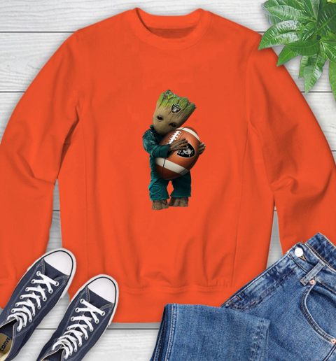 NFL Groot Guardians Of The Galaxy Football Sports Oakland Raiders Sweatshirt 4