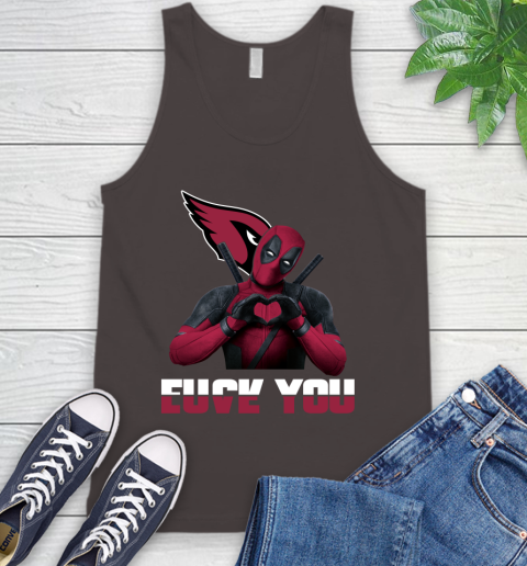 NHL Arizona Cardinals Deadpool Love You Fuck You Football Sports Tank Top 6