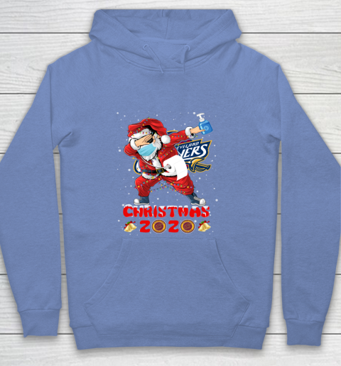 Cleveland Cavaliers Funny Santa Claus Dabbing Christmas 2020 NBA Youth Hoodie 8