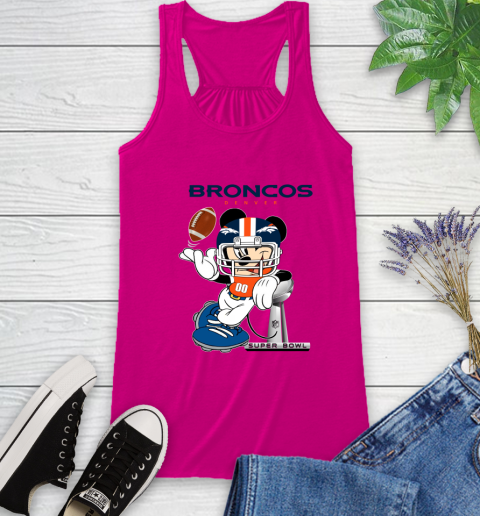 NFL Denver Broncos Mickey Mouse Disney Super Bowl Football T Shirt Racerback Tank 9 NFL Denver Broncos Mickey Mouse Disney Super Bowl Football T Shirt Racerback Tank - Image 9