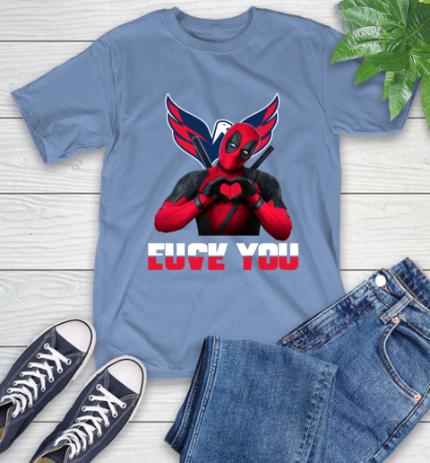 NHL Washington Capitals Deadpool Love You Fuck You Hockey Sports T-Shirt 12