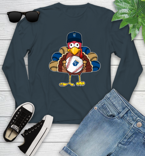 Kansas City Royals Turkey thanksgiving Youth Long Sleeve 8