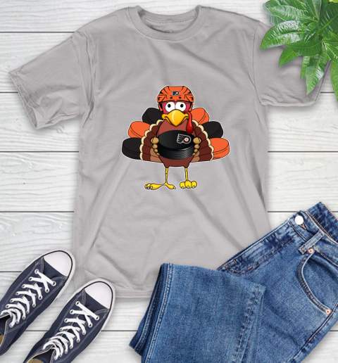 Philadelphia Flyers Turkey Thanksgiving Day T-Shirt 12