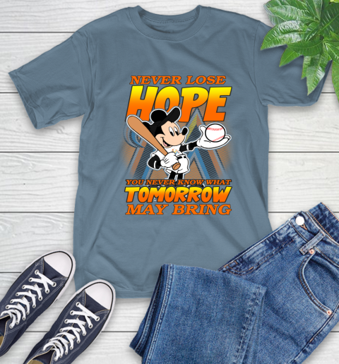 Miami Marlins MLB Baseball Mickey Disney Never Lose Hope T-Shirt 8