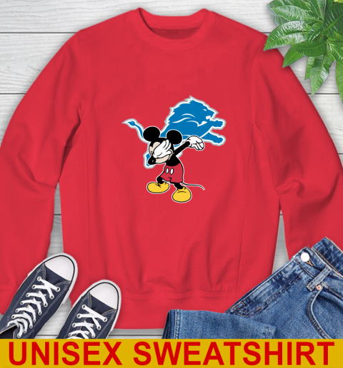 Detroit Lions NFL Football Dabbing Mickey Disney Sports Sweatshirt 10