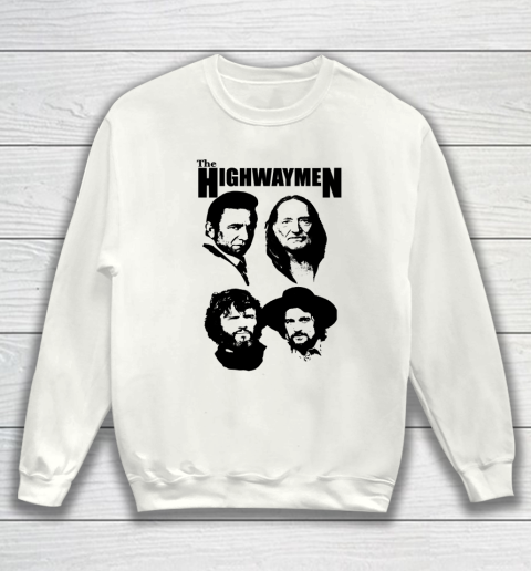 Willie Nelson Johnny Cash Outlaw Country Super Group The Highwaymen Sweatshirt