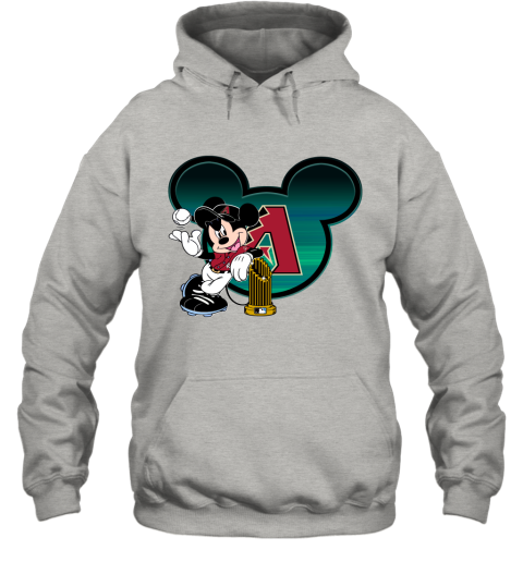 MLB Arizona Diamondbacks The Commissioner's Trophy Mickey Mouse Disney Baseball T Shirt BA6DoOzEzyA hoodie 23 95 151514 front ash