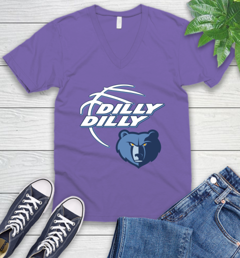 NBA Memphis Grizzlies Dilly Dilly Basketball Sports V-Neck T-Shirt 10