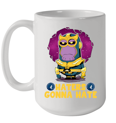 NBA Basketball Minnesota Timberwolves Haters Gonna Hate Thanos Minion Marvel Shirt Ceramic Mug 15oz