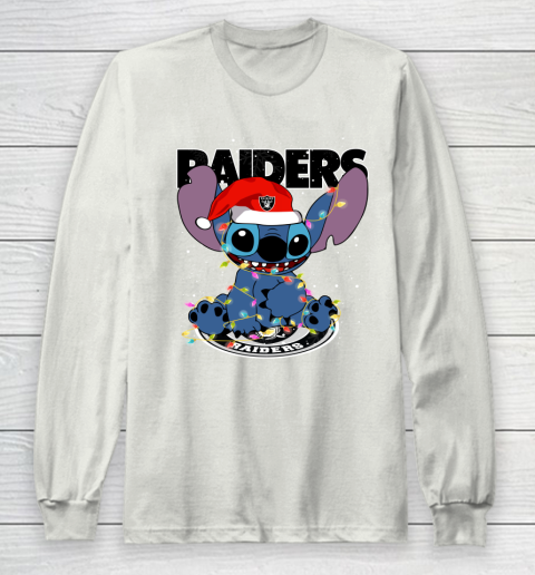 Oakland Raiders NFL Football noel stitch Christmas Long Sleeve T-Shirt 9