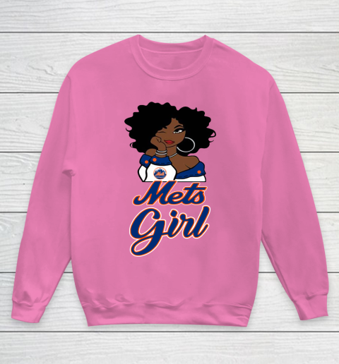 New York Metss Girl MLB Youth Sweatshirt 7