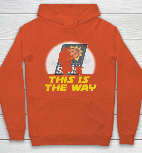 Phoenix Suns NBA Basketball Star Wars Yoda And Mandalorian This Is The Way Hoodie 3