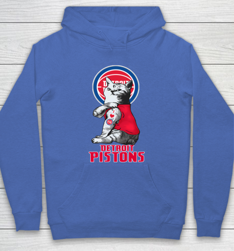 NBA Basketball My Cat Loves Detroit Pistons Hoodie 6