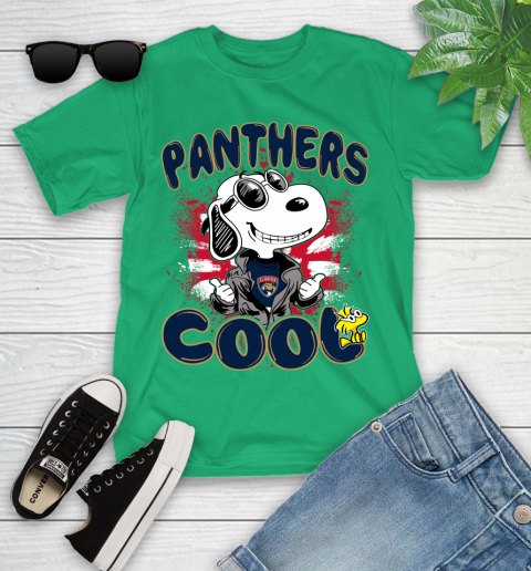 NHL Hockey Florida Panthers Cool Snoopy Shirt Youth T-Shirt 7