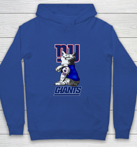 NFL Football My Cat Loves New York Giants Youth Hoodie