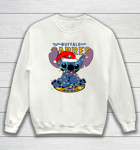 Buffalo Sabres NHL Hockey noel stitch Christmas Sweatshirt