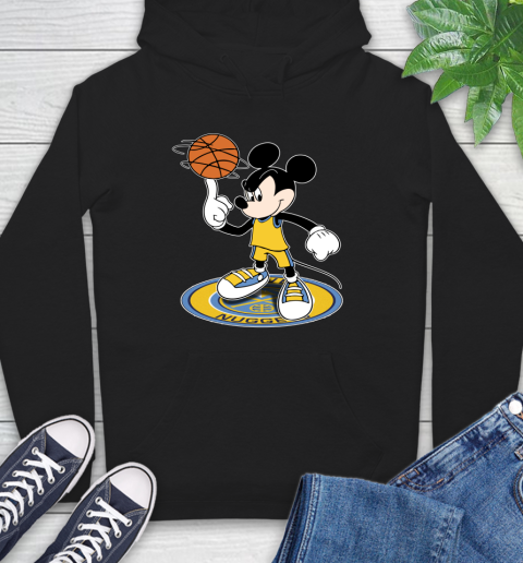 NBA Basketball Denver Nuggets Cheerful Mickey Disney Shirt Hoodie