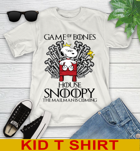 Game of bones house snoopy the mailman is coming tshirt 85