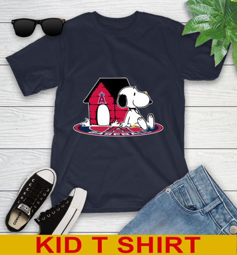MLB Baseball Los Angeles Angels Snoopy The Peanuts Movie Shirt Youth T-Shirt 3