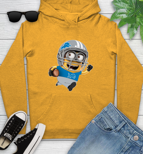 NFL Detroit Lions Minions Disney Football Sports Youth Hoodie 4 NFL Detroit Lions Minions Disney Football Sports Youth Hoodie - Image 4