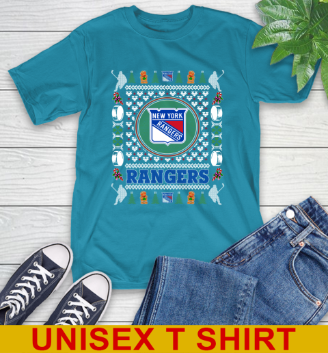 New York Rangers Merry Christmas NHL Hockey Loyal Fan T-Shirt 9