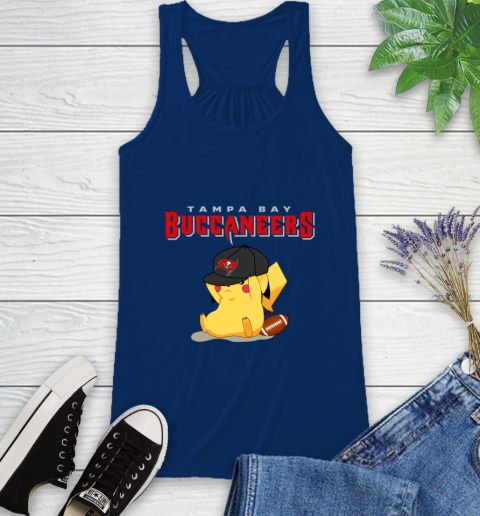 NFL Pikachu Football Tampa Bay Buccaneers Racerback Tank 9