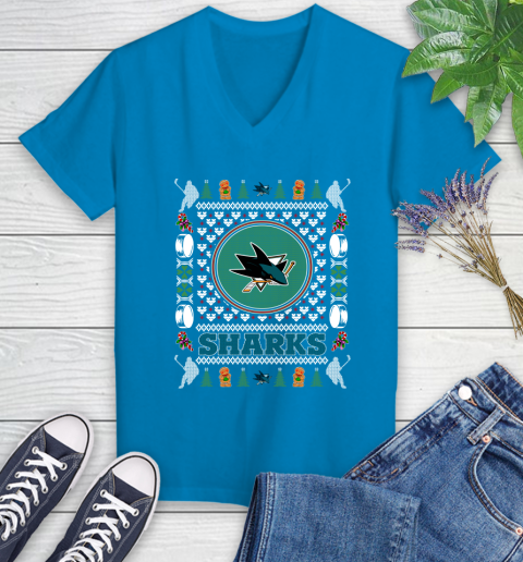 San Jose Sharks Merry Christmas NHL Hockey Loyal Fan Ugly Shirt 80