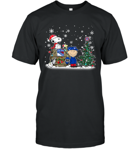 NHL New York Rangers Snoopy Charlie Brown Woodstock Christmas Stanley Cup  Hockey T Shirt Christmas Gift