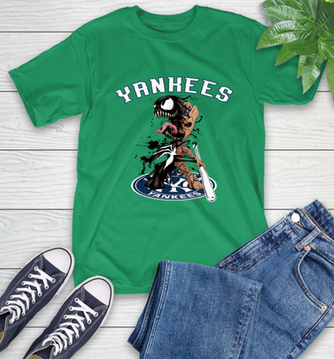 MLB New York Yankees Baseball Venom Groot Guardians Of The Galaxy T-Shirt 7