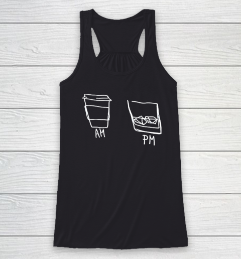 AM Coffee PM Win Racerback Tank