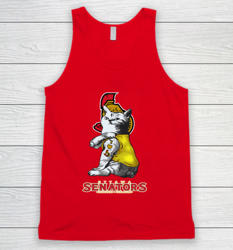 NHL My Cat Loves Ottawa Senators Hockey Tank Top 5