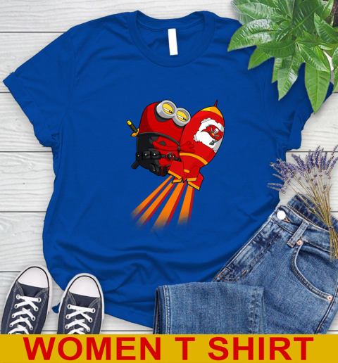 NFL Football Tampa Bay Buccaneers Deadpool Minion Marvel Shirt Women's T-Shirt 11 NFL Football Tampa Bay Buccaneers Deadpool Minion Marvel Shirt Women's T-Shirt - Image 11