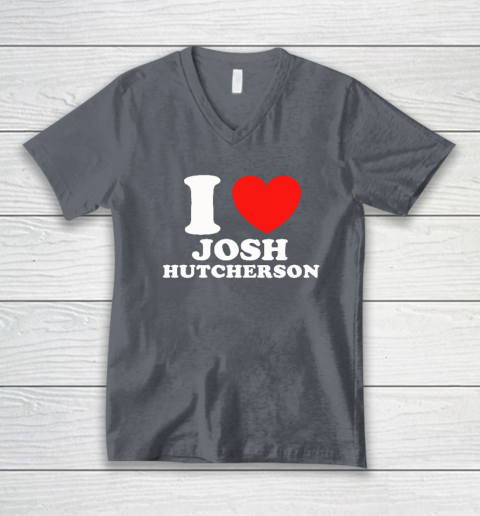 I Love Josh Hutcherson V-Neck T-Shirt 3