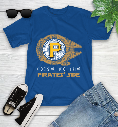 MLB Come To The Pittsburgh Pirates Side Star Wars Baseball Sports Youth T-Shirt 12