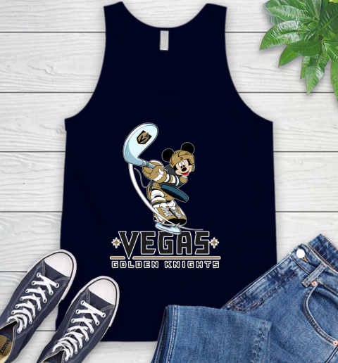NHL Hockey Vegas Golden Knights Cheerful Mickey Mouse Shirt Tank Top 3