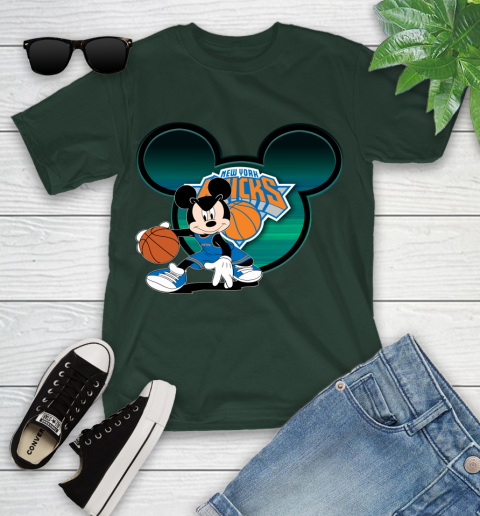 NBA New York Knicks Mickey Mouse Disney Basketball Youth T-Shirt 17