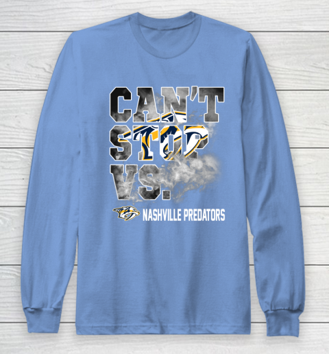 NHL Nashville Predators Hockey Can't Stop Vs Long Sleeve T-Shirt 8