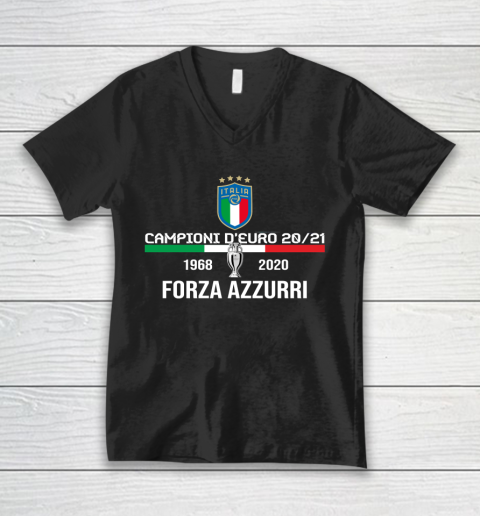 Italy Jersey Soccer Football 2021 Italian Italia Euro V-Neck T-Shirt