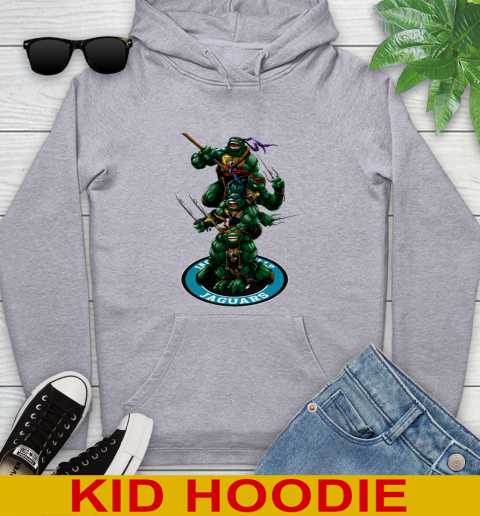 NFL Football Jacksonville Jaguars Teenage Mutant Ninja Turtles Shirt Youth Hoodie 6
