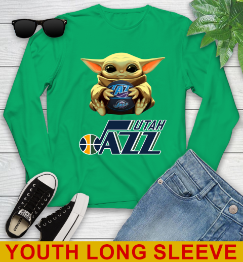 NBA Basketball Utah Jazz Star Wars Baby Yoda Shirt 128