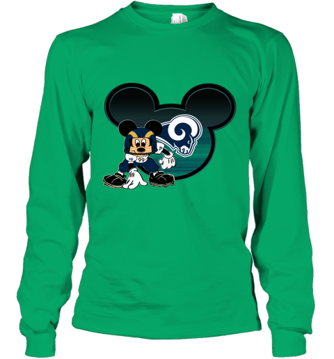 NFL Los Angeles Rams Mickey Mouse Disney Super Bowl Football T Shirt -  Rookbrand