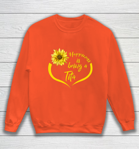 Womens Tita Gift Happiness Is Being A Tita Sweatshirt 3