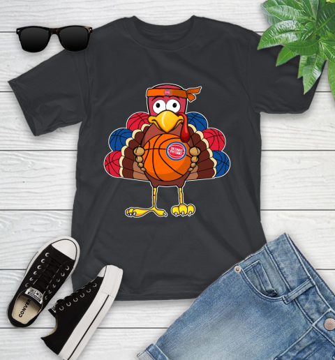 Detroit Pistons Turkey thanksgiving day Youth T-Shirt 2